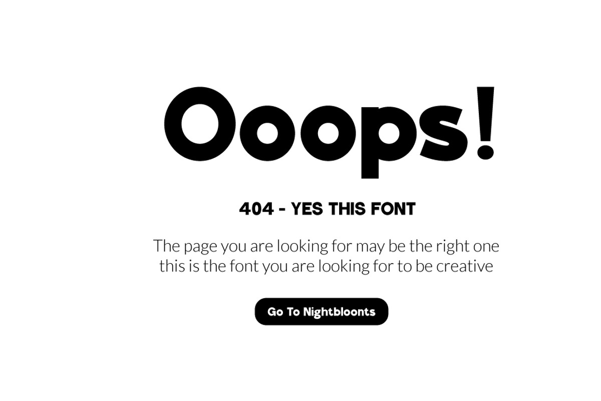 Nightboont - Display Font, a Sans Serif Font by Nian Keun Studio (Photo 2 of 11)