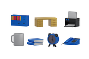 3D Office & Workstation Pack, a 3D by Dudukbersama (Thumbnail 3 of 3)