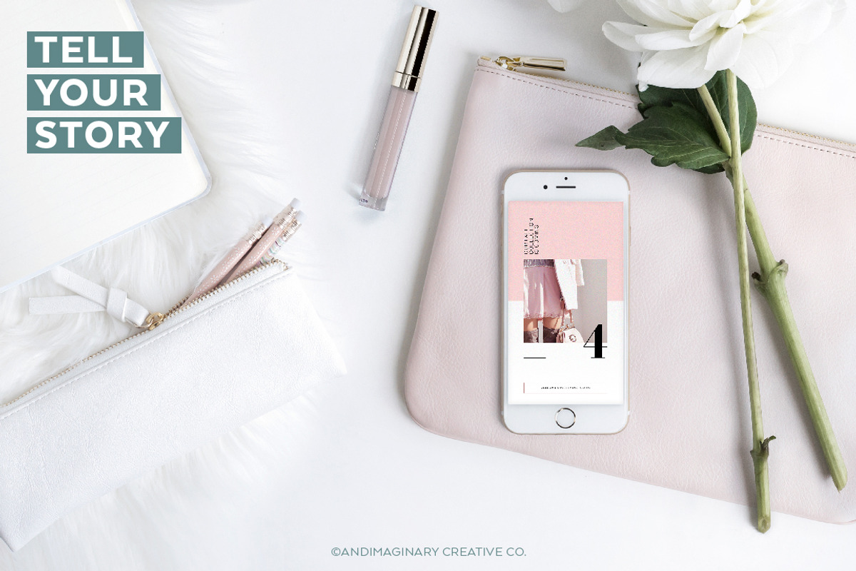RoseGold Square & Story Templates, a Social Media Template by Andimaginary Creative Co. (Photo 8 of 13)