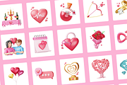 3D Love Icons, an Object 3D Model by Flat Icons (Thumbnail 7 of 8)