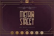 Metria Street - Art Deco Typeface
