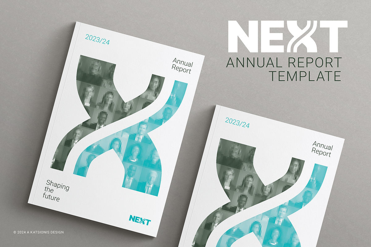 Next Annual Report Template, a Marketing Template by Crafted by AKD (Photo 1 of 10)