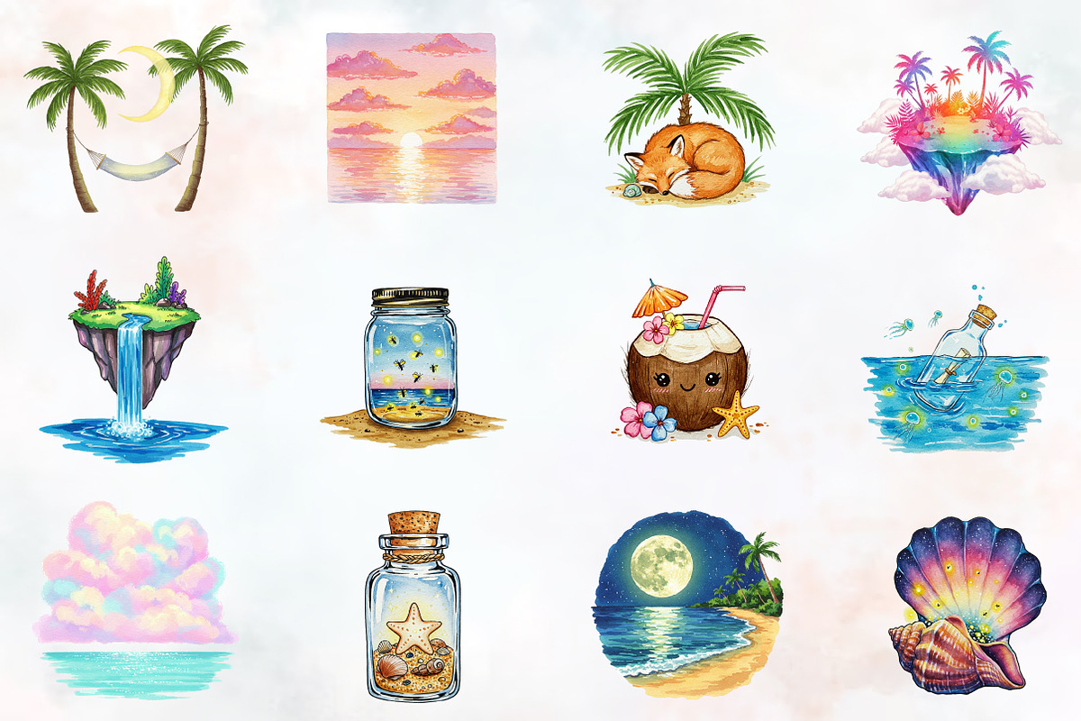 Summer Dreaming Clipart, an Illustration by RobertsArt (Photo 6 of 7)