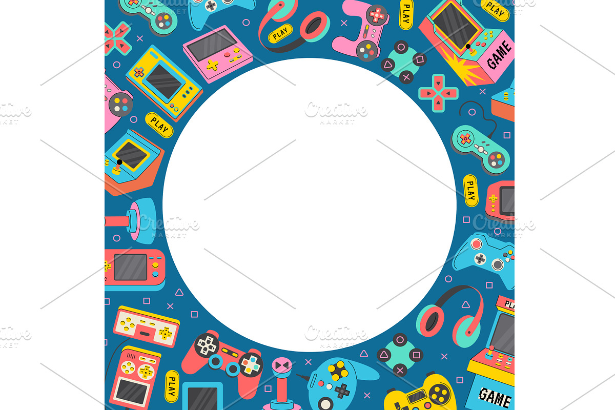 Gaming background. circle shape, a Technology Illustration by Onyx