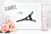Pretty White Frame Mock Up Photo, a Print Template by Pixomize (Thumbnail 2 of 2)