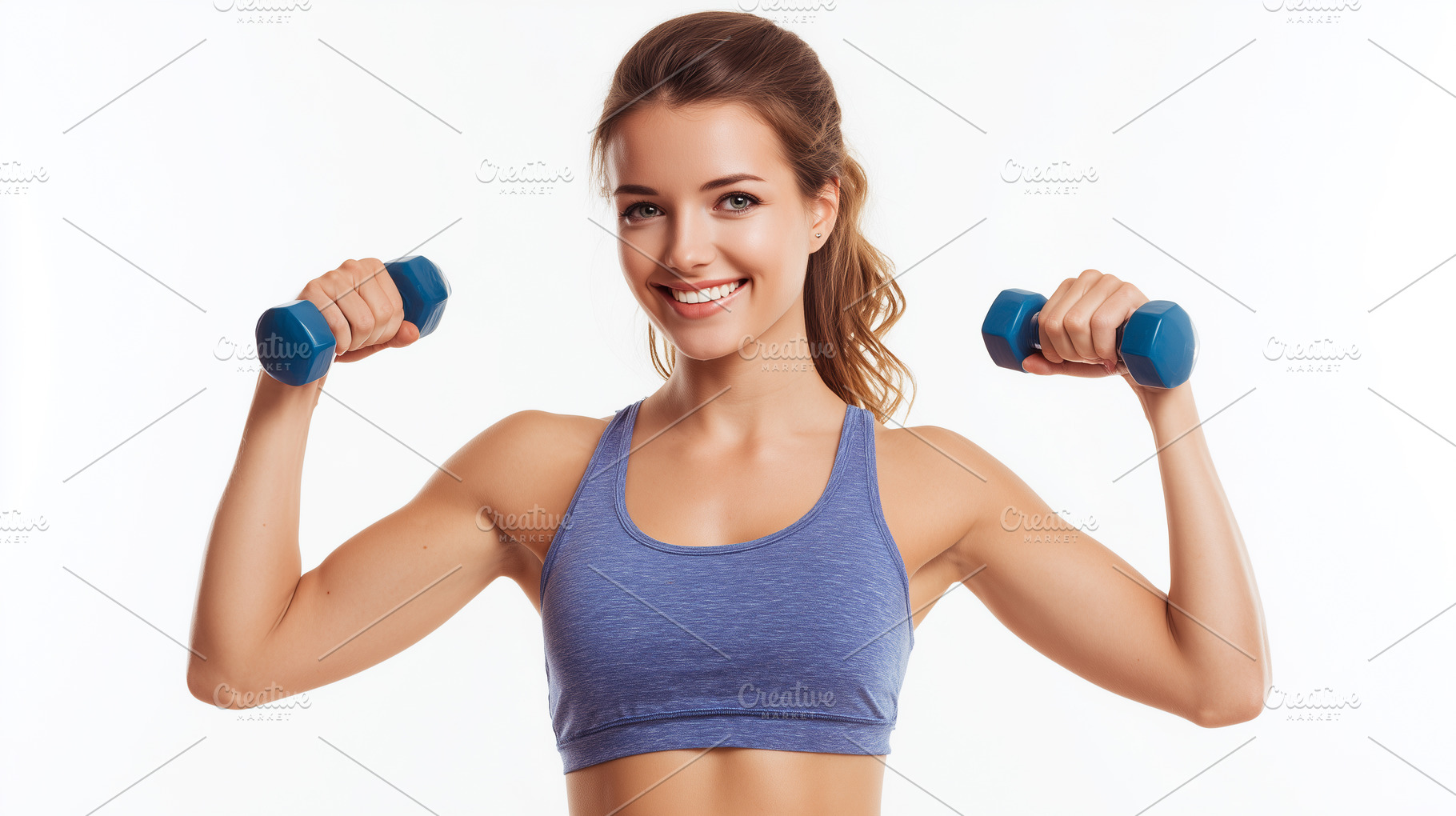 Smiling young woman in athletic wear, a Sports & Recreation Photo by MistyDay