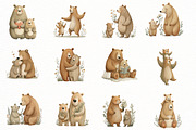 Whimsical Mother’s Day Bear Clipart, an Illustration by Designworld (Thumbnail 4 of 8)