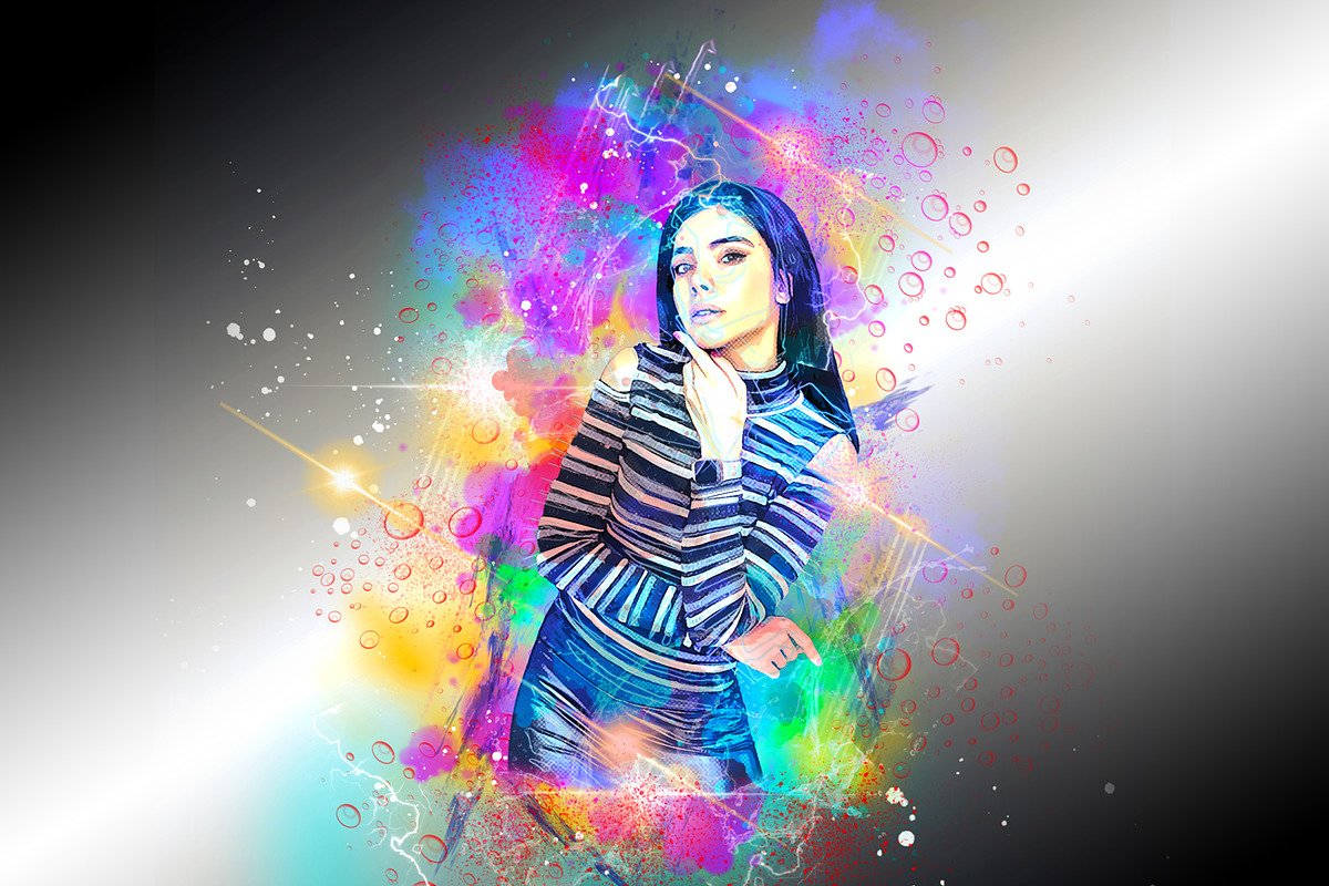 Watercolor Artist Photoshop Action, an Action Add-On by Studio Retouch