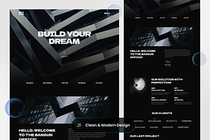 Bangun - Architecture Landing Page