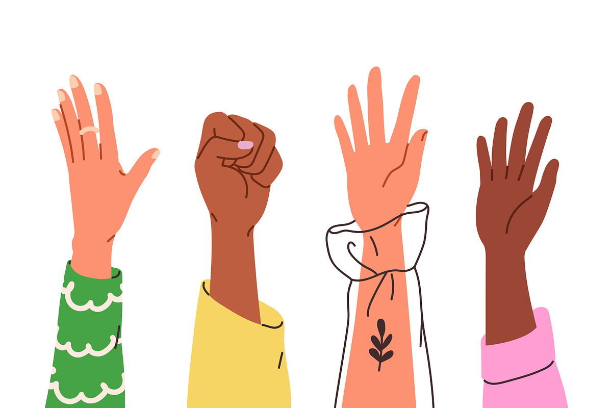 Different hand signs, gestures set, a Person Illustration by Good Studio (Photo 2 of 4)