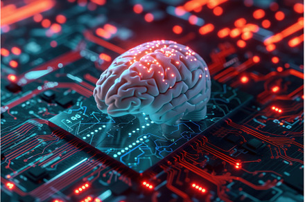 Ai brain concept on circuit board, a Technology Photo by Ylivdesign