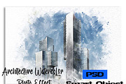 Architecture Watercolor Photo Effect, a Plug-in Add-On by Studio Retouch (Thumbnail 1 of 6)