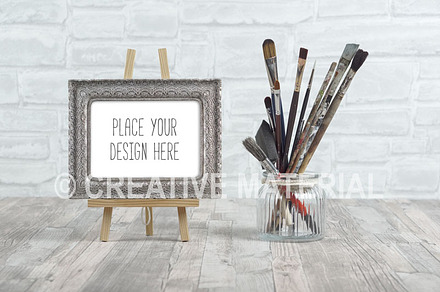 Frame Mockup | Paint Brushes | #18