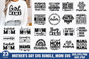 Mother's Day SVG Bundle, Mom SVG, a Graphic by Designer302 (Thumbnail 1 of 24)