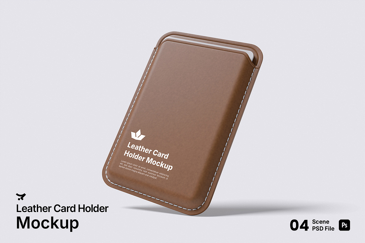 Leather CardHolder Mockup Bundle Set, an Advertising Mockup by Rielismee (Photo 1 of 5)
