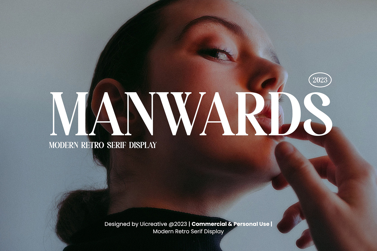 Manwards Modern Retro Serif Font, a Serif Font by UICreative (Photo 1 of 13)