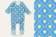 Bunny Chick - Blue, a Pattern Graphic by Jaselvii Studio (Thumbnail 5 of 7)