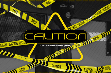 Caution Tape - PNGs, a Graphic by saintricchi