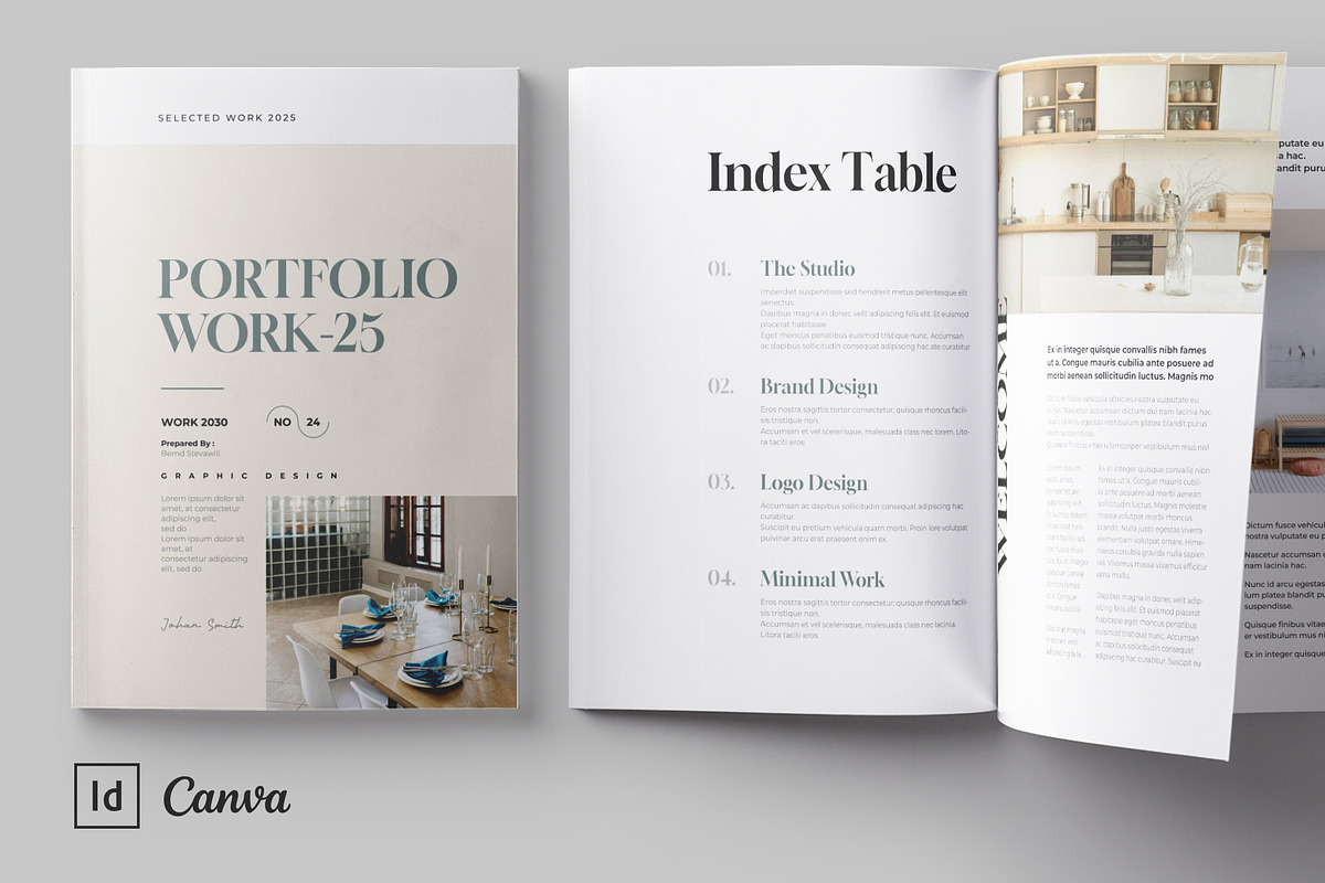Work Portfolio | Canva & InDesign