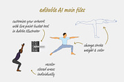 35 Male Yogis, an Illustration by pkahraman (Thumbnail 2 of 3)