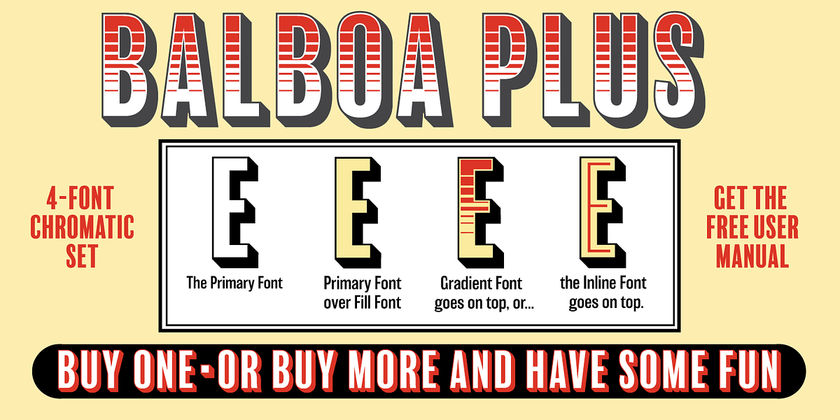 Balboa Plus, a Sans Serif Font by Parkinson Type Design (Photo 3 of 8)