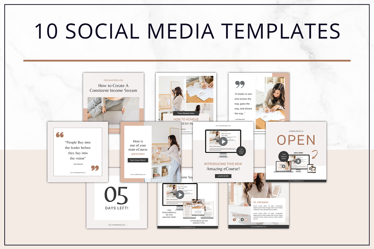 eCourse Bundle+Webinar |Nikki Smythe, a Templates & Theme by Lady Boss Studio (Photo 5 of 7)