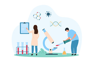 Medical blood test hospital, a Healthcare Illustration by Flashvector