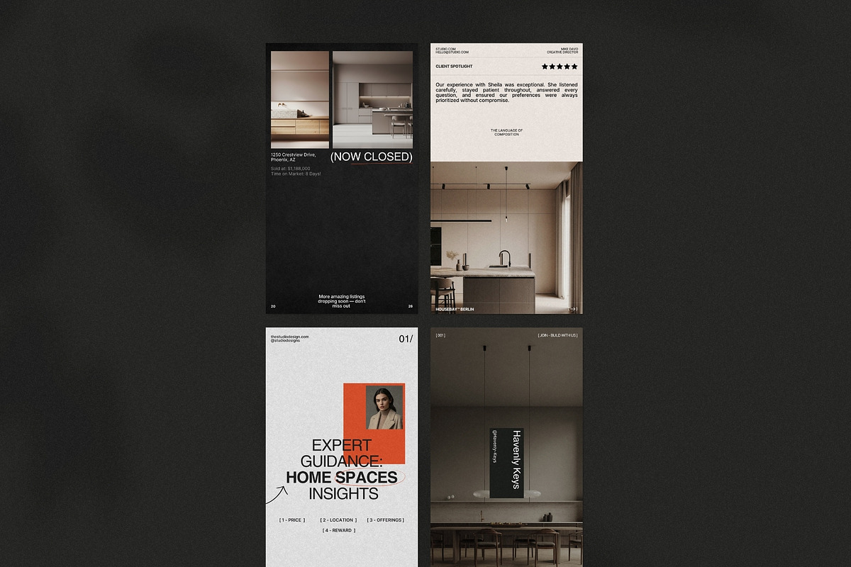 Real Estate Instagram Templates, a Social Media Template by Prapti Design (Photo 9 of 10)