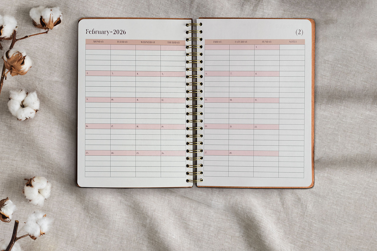 2026 Monthly Organizer Printable, a Stationery Template by Designmela01 (Photo 3 of 8)