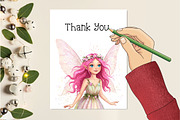 Watercolor Magical Garden Pink Png, an Illustration by Creative Art (Thumbnail 7 of 8)