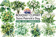 Saint Patrick’s Day Bouquet Clipart, an Illustration by Daily.Designs (Thumbnail 1 of 8)