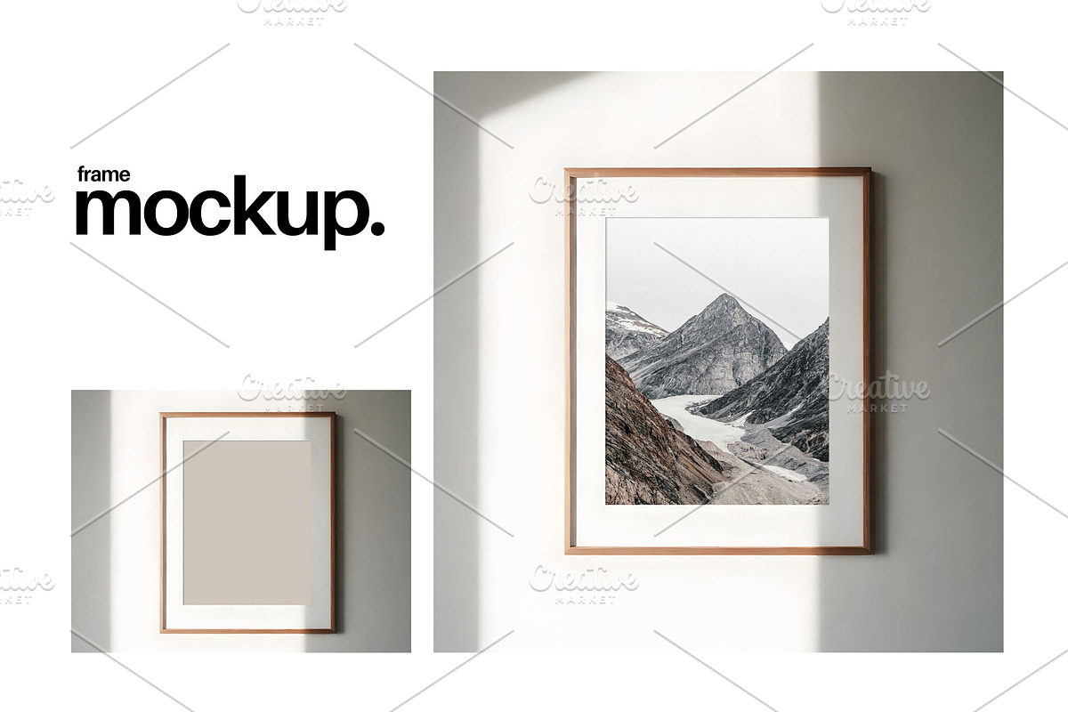 Frame Mockup #503, Brown Portrait, a Print Template by Kzara Visual Concepts