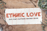 Ethnic love font BUNDLE+ 40 ELEMENTS, a Font by Andrea De Oliveira (Thumbnail 1 of 9)