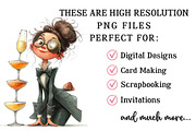 Quirky New Year Girl Clipart, an Illustration by OK Design (Thumbnail 6 of 6)
