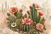 Beaded Flowering Cactus PNG, an Object Graphic by The Edit (Thumbnail 2 of 3)