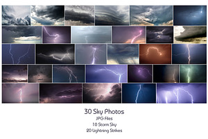 65 Lightning Overlays