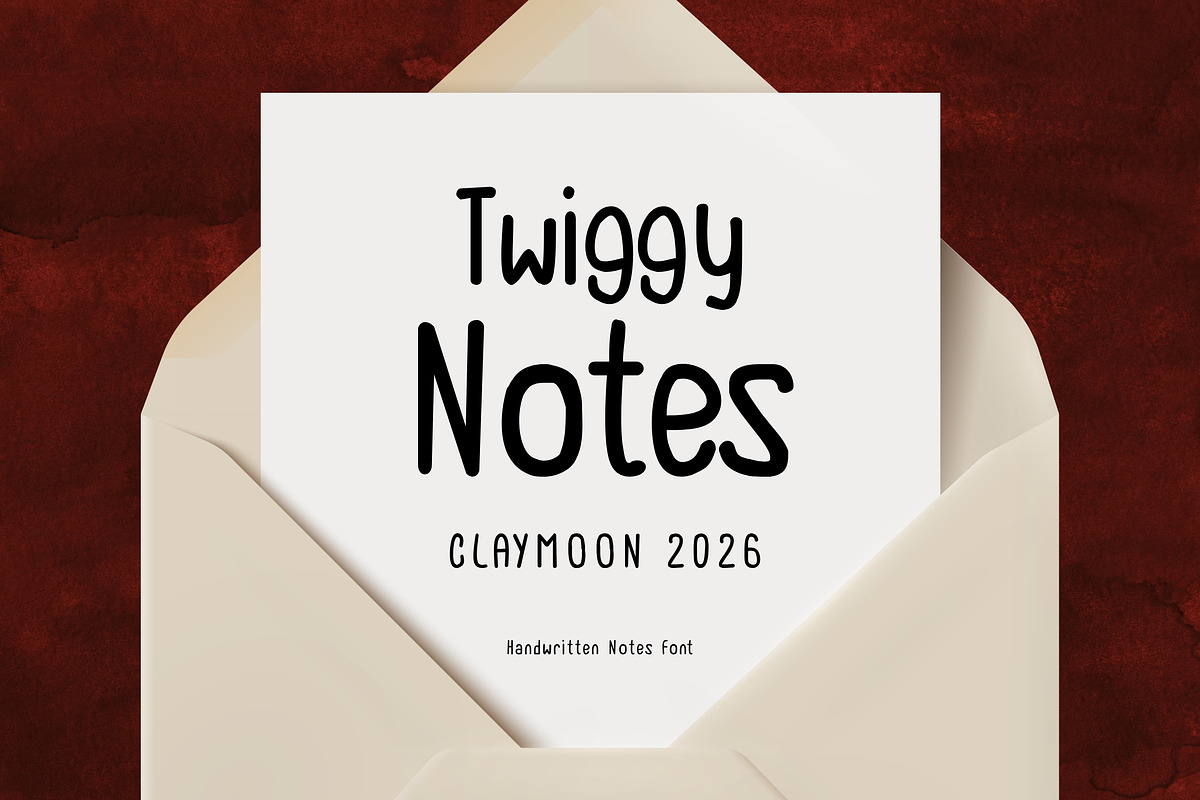 New Twiggy — Handwritten Font, a Handwritten Font by Claymoon Lab (Photo 8 of 14)
