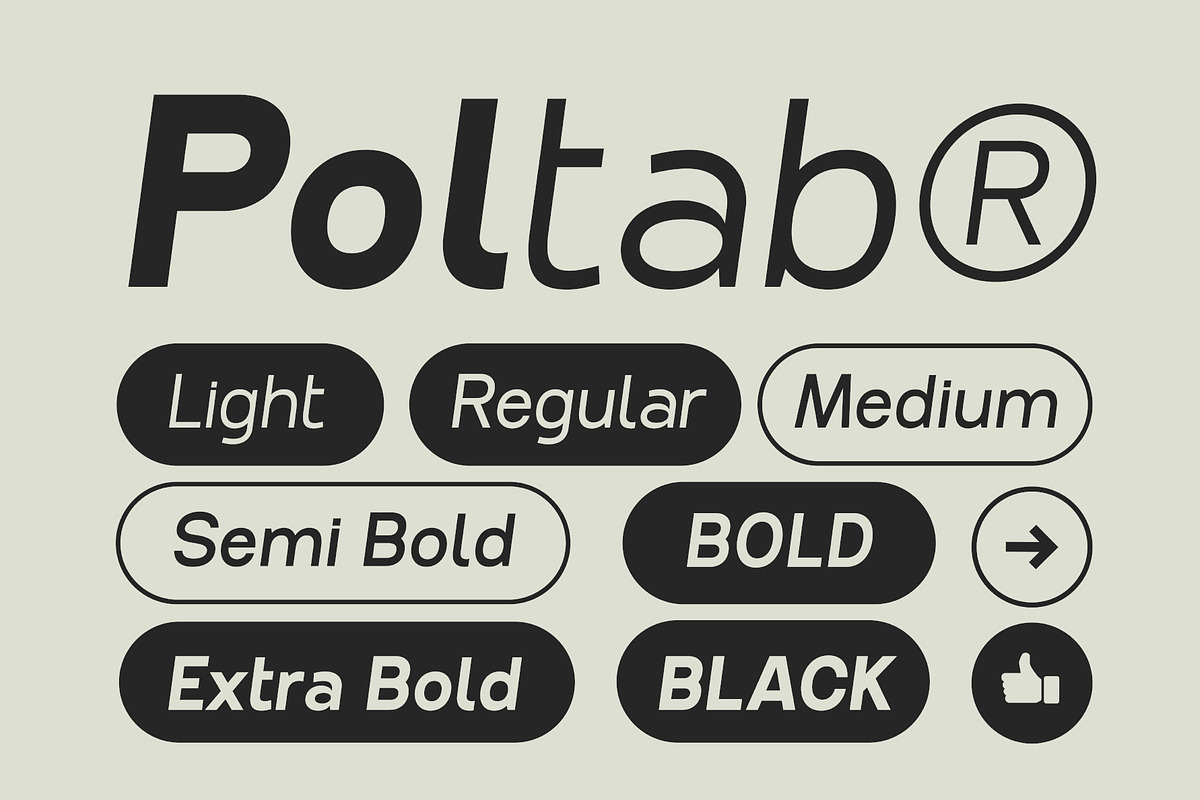 Poltab Italic, a Sans Serif Font by Glyphminds Studios (Photo 2 of 9)