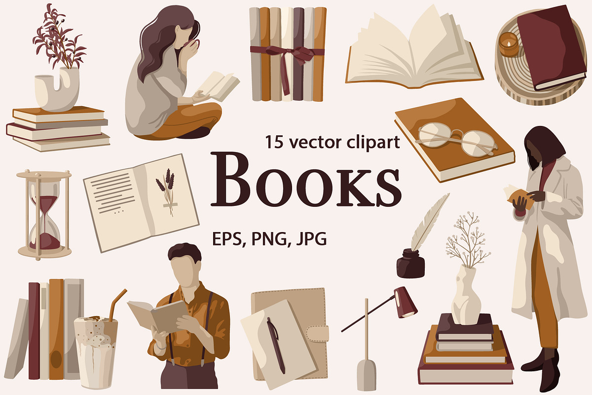 Books & Reading people, an Education Illustration by ApetekMarket (Photo 1 of 5)