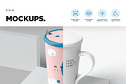 Mug Mockups, a Cups & Container Mockup by megostudi0 (Thumbnail 6 of 6)