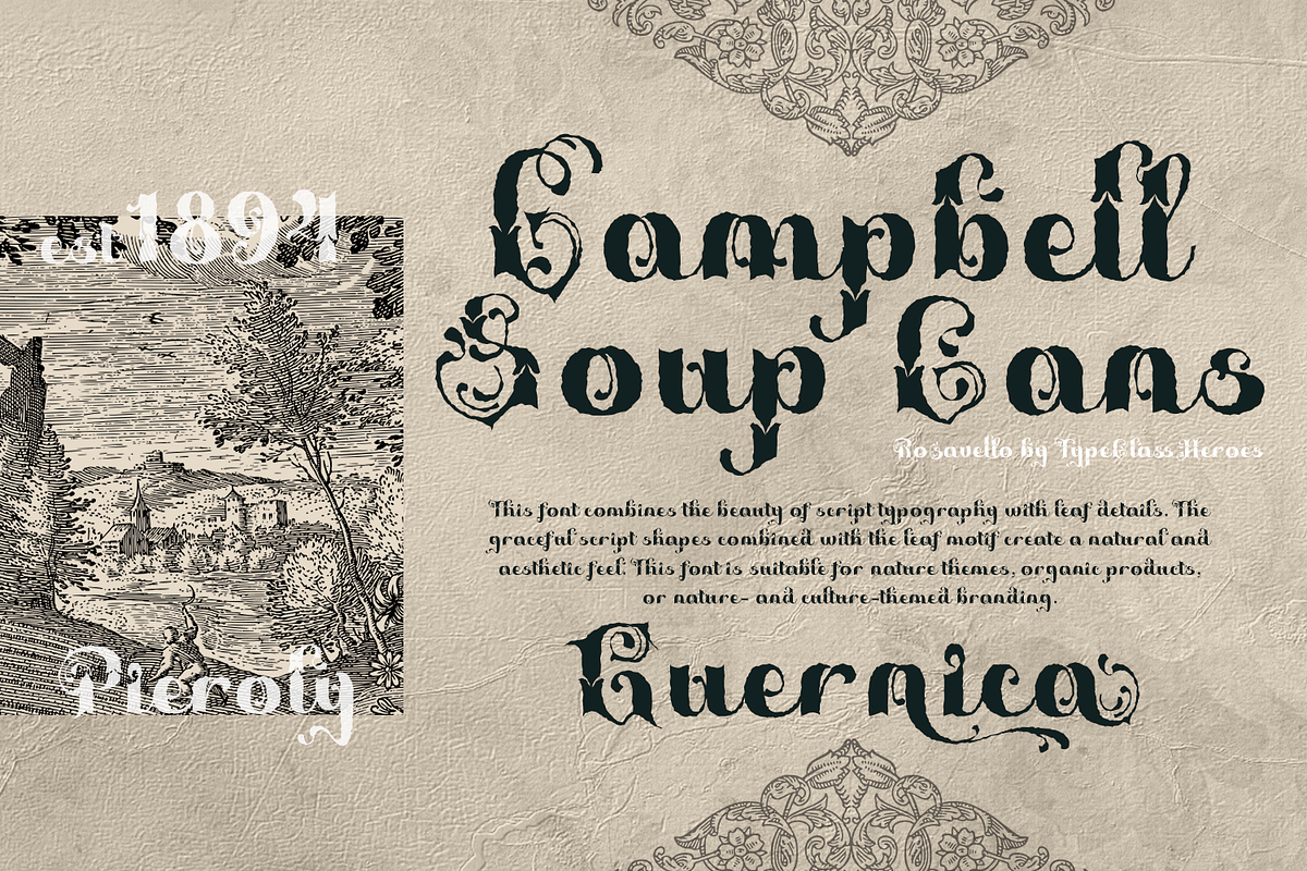 Rosavello Font, a Blackletter Font by TypeClassHeroes (Photo 9 of 10)