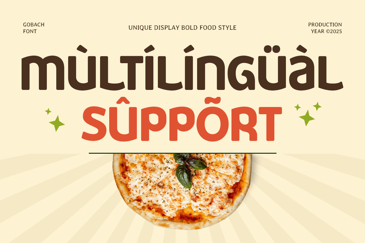 Gobach - Unique Bold Food Font, a Sans Serif Font by TokoPress (Photo 13 of 13)