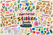 Paper Cut-Out Scrapbook Bundle, a Decorative Illustration by Anna Studio (Thumbnail 3 of 28)