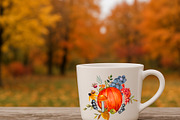 Watercolor Autumn Harvest Clipart, a Seasonal Illustration by DiashaArt (Thumbnail 6 of 17)