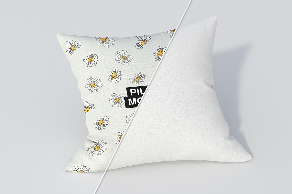 Fabric Cushion Pillow Mockup, a Merchandise Mockup by graphypix (Photo 3 of 4)