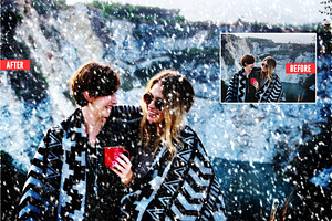 Soft Snowfall Photoshop Action