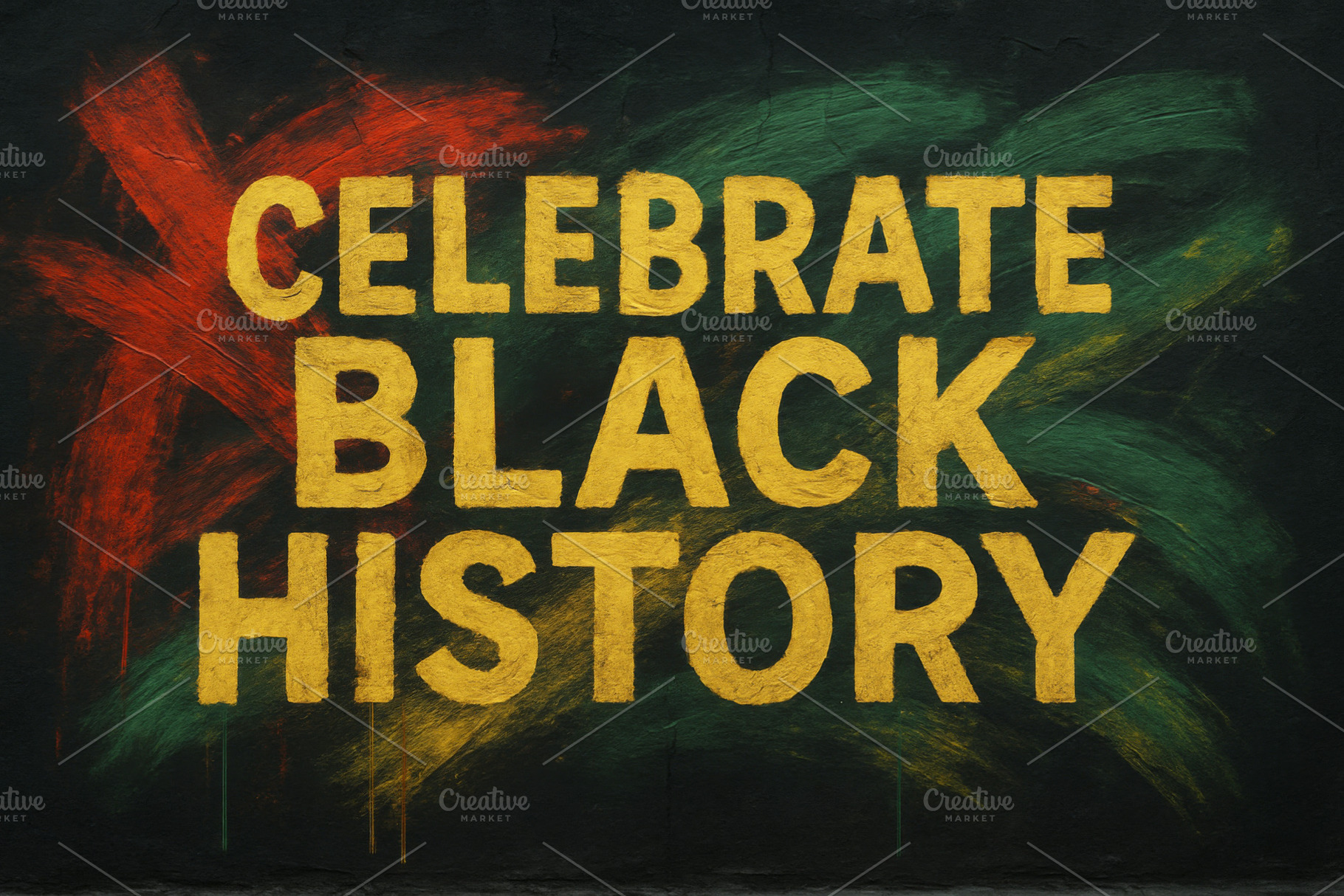 Celebrate black history message in b, a Photo by Dvoevnore photos