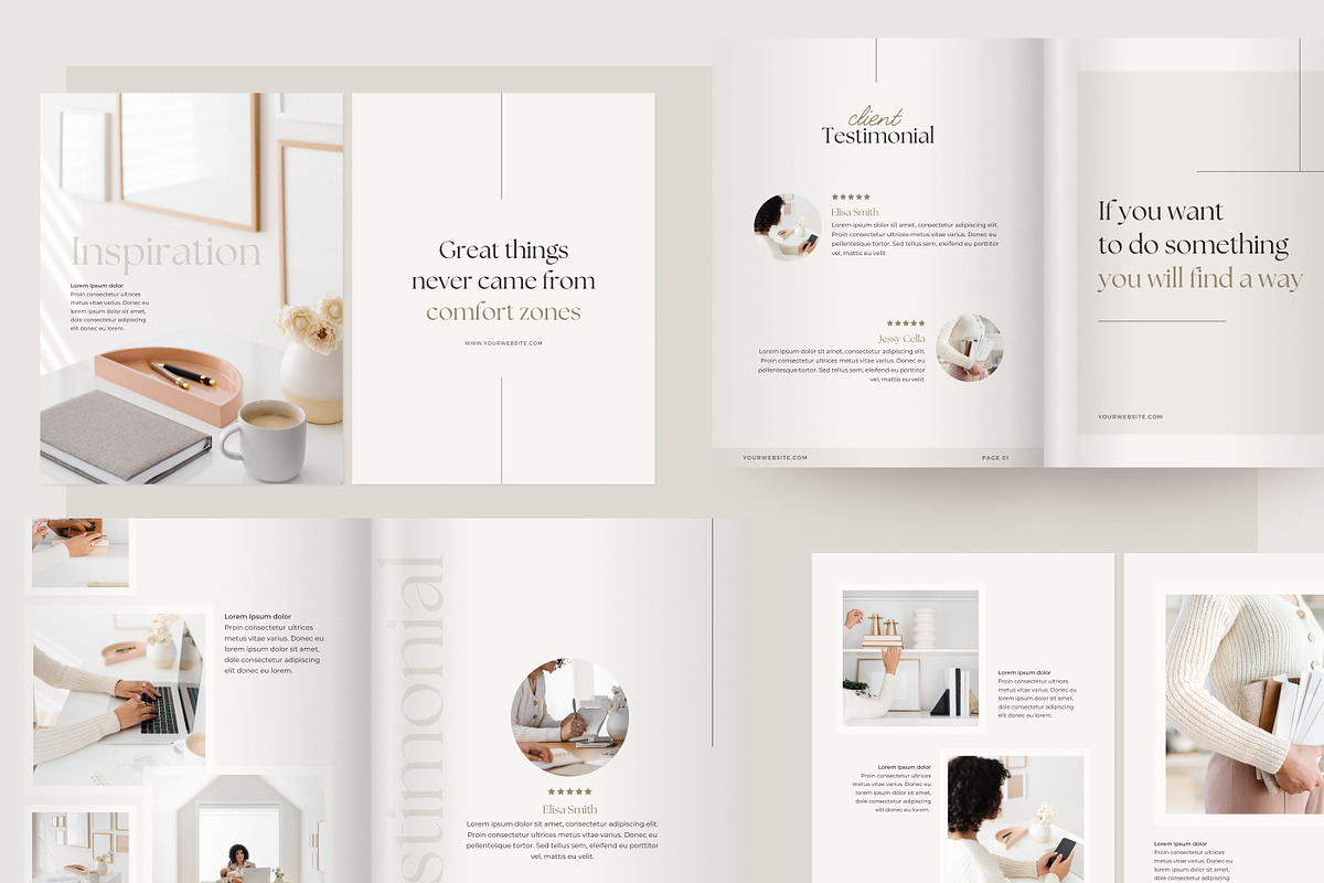 Minimalist Ebook Canva Template, a Marketing Template by Modo Design Studio (Photo 7 of 10)