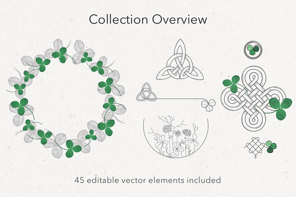Celtic Knots & Shamrock Dividers, an Object Graphic by IrinaCzaran (Photo 3 of 7)