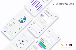Sleep Tracker App UI Kit, an App Template by Betush